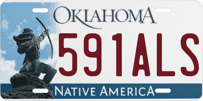 OK license plate 591ALS