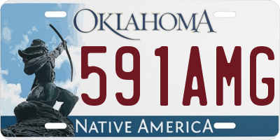 OK license plate 591AMG