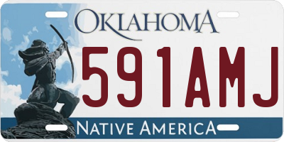 OK license plate 591AMJ