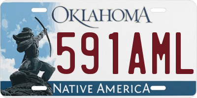OK license plate 591AML
