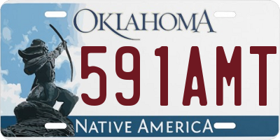 OK license plate 591AMT