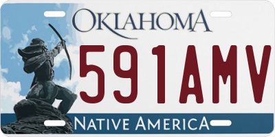 OK license plate 591AMV