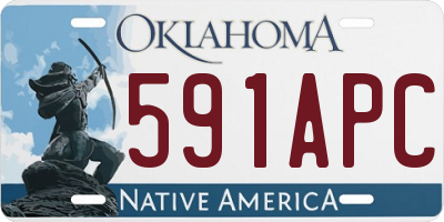 OK license plate 591APC
