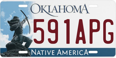 OK license plate 591APG