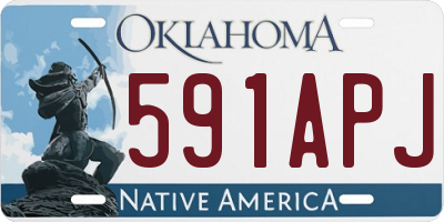 OK license plate 591APJ