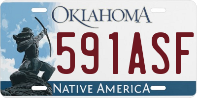 OK license plate 591ASF