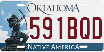 OK license plate 591BQD
