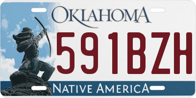 OK license plate 591BZH