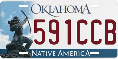 OK license plate 591CCB