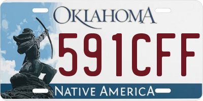 OK license plate 591CFF