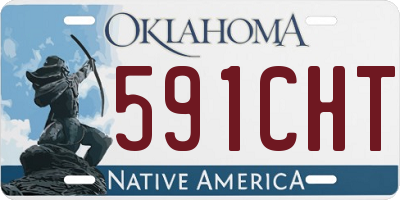 OK license plate 591CHT