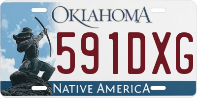 OK license plate 591DXG
