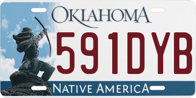 OK license plate 591DYB