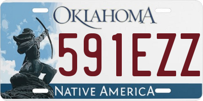 OK license plate 591EZZ