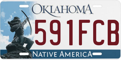 OK license plate 591FCB