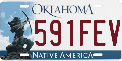 OK license plate 591FEV