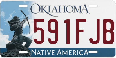 OK license plate 591FJB