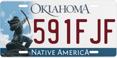 OK license plate 591FJF