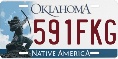 OK license plate 591FKG