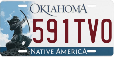 OK license plate 591TVO