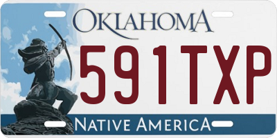 OK license plate 591TXP