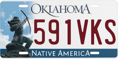 OK license plate 591VKS