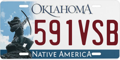 OK license plate 591VSB