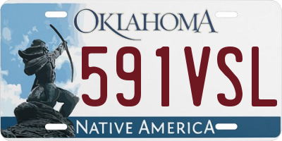 OK license plate 591VSL