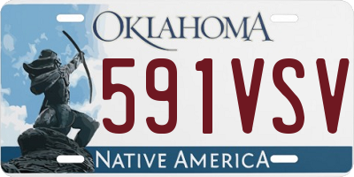 OK license plate 591VSV