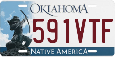 OK license plate 591VTF