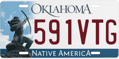 OK license plate 591VTG