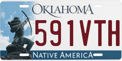 OK license plate 591VTH