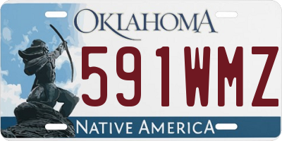 OK license plate 591WMZ