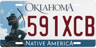 OK license plate 591XCB