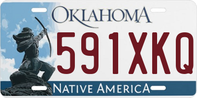 OK license plate 591XKQ