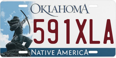 OK license plate 591XLA