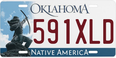 OK license plate 591XLD
