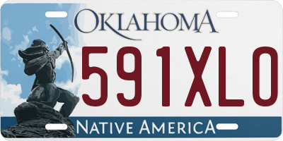 OK license plate 591XLO