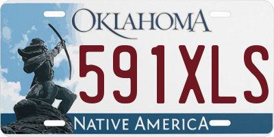 OK license plate 591XLS