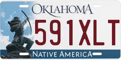 OK license plate 591XLT