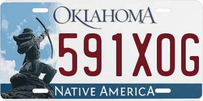 OK license plate 591XOG