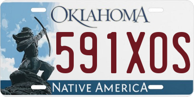 OK license plate 591XOS