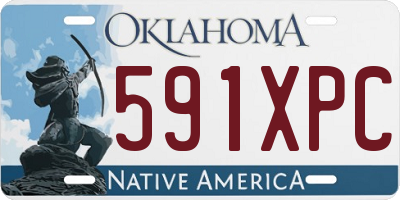 OK license plate 591XPC
