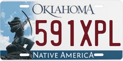 OK license plate 591XPL