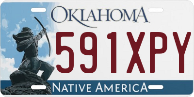 OK license plate 591XPY