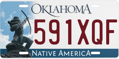 OK license plate 591XQF