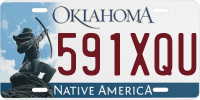 OK license plate 591XQU