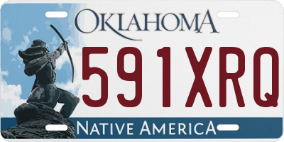 OK license plate 591XRQ