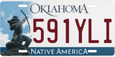 OK license plate 591YLI