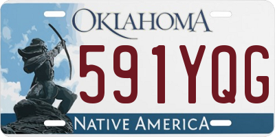 OK license plate 591YQG